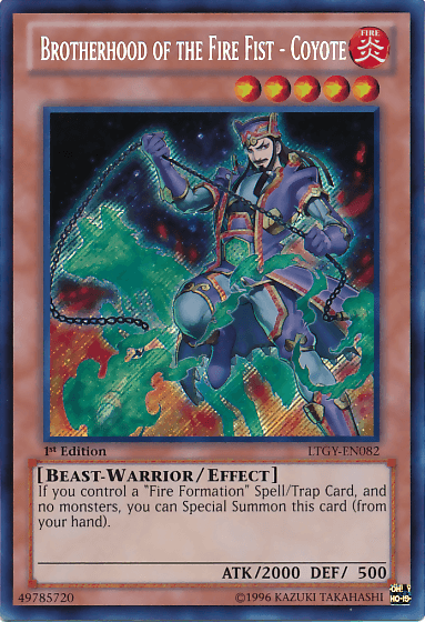 Brotherhood of the Fire Fist - Coyote [LTGY-EN082] Secret Rare - Josh's Cards