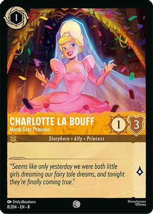 Charlotte La Bouff - Madri Gras Princess (8/204) - Reign of Jafar Cold Foil