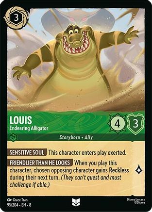 Louis - Endearing Alligator (95/204) - Reign of Jafar Cold Foil