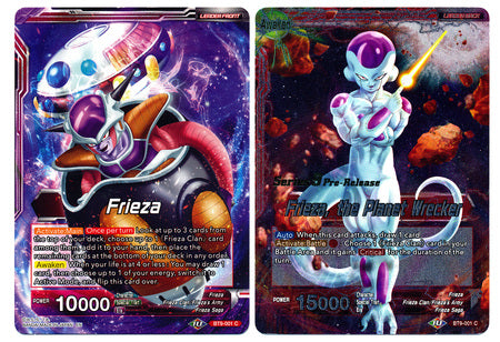 Frieza // Frieza, the Planet Wrecker (BT9-001) [Universal Onslaught Prerelease Promos] Parallel Foil