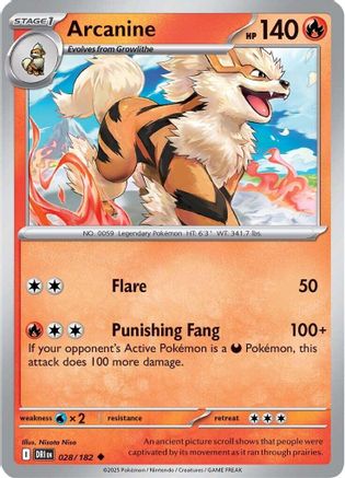 Arcanine 028 - SV10 Destined Rivals