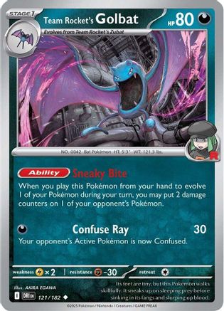 Team Rocket's Golbat 121 - SV10 Destined Rivals