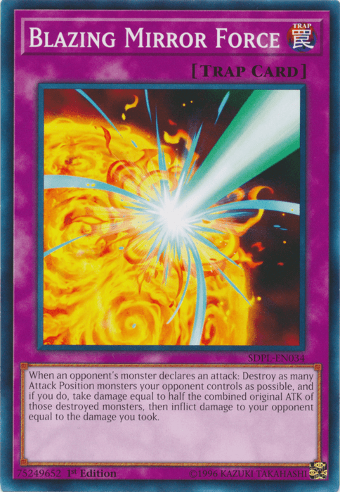 Blazing Mirror Force [SDPL-EN034] Common - Josh's Cards