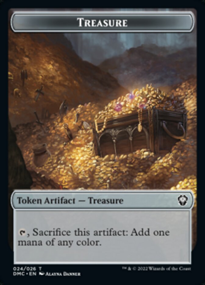 Treasure Token [Dominaria United Commander Tokens] Foil