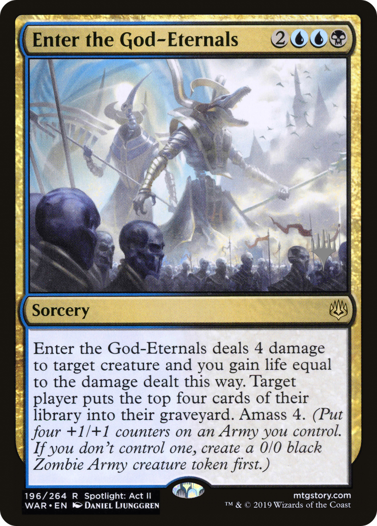 Enter the God-Eternals (PPELD-196P) - War of the Spark Promos