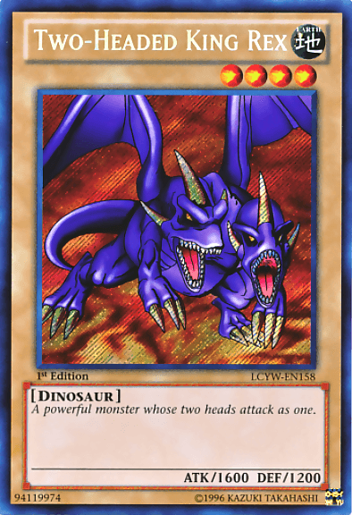 Two-Headed King Rex [LCYW-EN158] Secret Rare - Josh's Cards