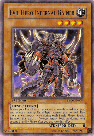 Evil Hero Infernal Gainer [DP06-EN007] Common - Josh's Cards