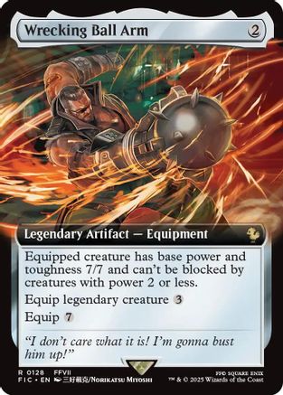 Wrecking Ball Arm (Extended Art) (FIC-128) - Commander: FINAL FANTASY Foil