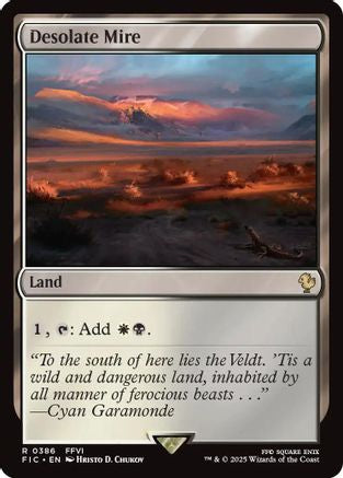 Desolate Mire (Surge Foil) (FIC-386) - Commander: FINAL FANTASY Foil