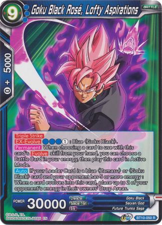 Goku Black Rose, Lofty Aspirations (BT10-050) [Rise of the Unison Warrior 2nd Edition] Parallel Foil