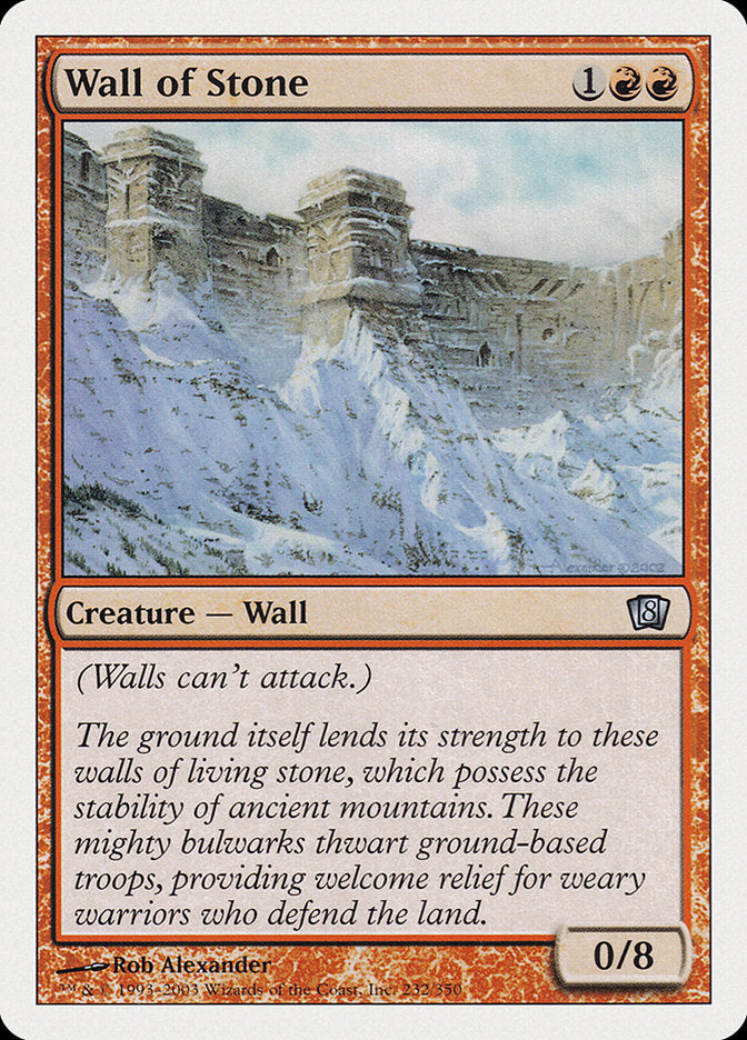 Wall of Stone [Eighth Edition] Foil