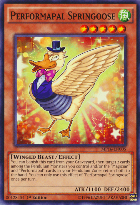 Performapal Springoose [MP16-EN005] Common - Josh's Cards