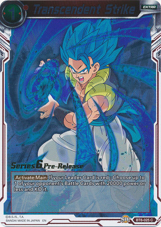 Transcendent Strike (BT6-025_PR) [Destroyer Kings Prerelease Promos] Parallel Foil