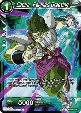Cabira, Feigned Greeting (Uncommon) (BT13-070) [Supreme Rivalry] Parallel Foil