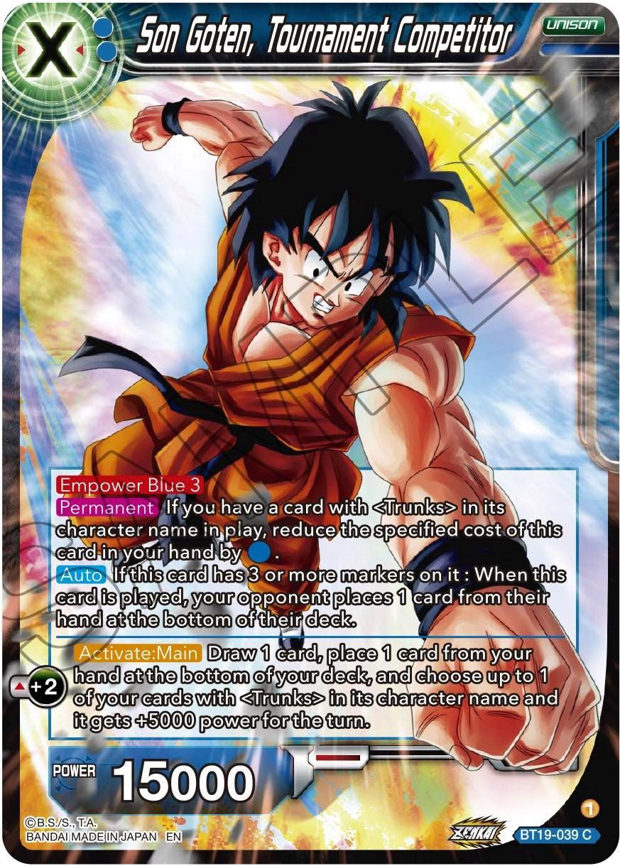 Son Goten, Tournament Competitor (BT19-039) [Fighter's Ambition] Parallel Foil