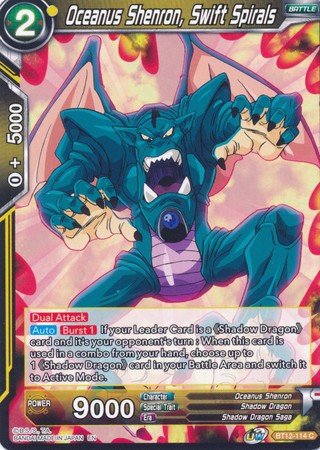 Oceanus Shenron, Swift Spirals (BT12-114) [Vicious Rejuvenation] Parallel Foil