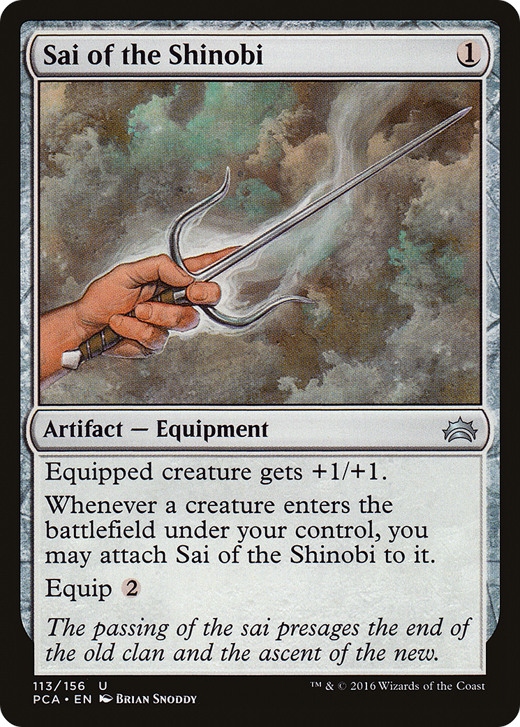 Sai of the Shinobi (PCA-113) - Planechase Anthology