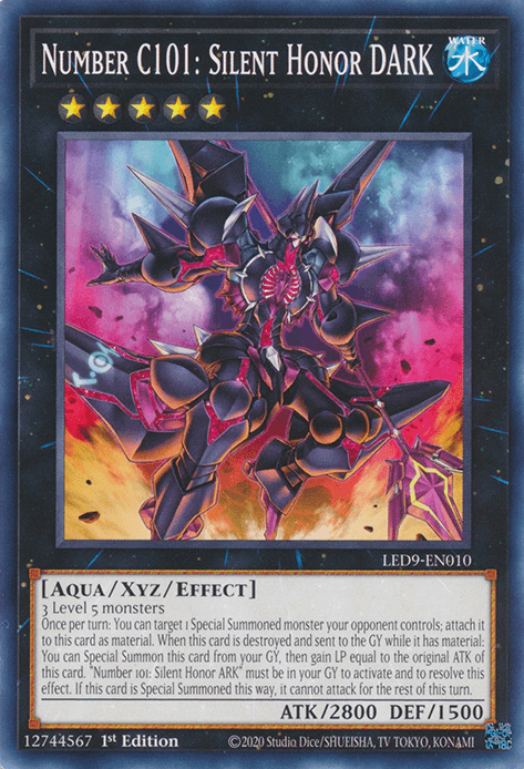 Number C101: Silent Honor DARK [LED9-EN010] Common - Josh's Cards