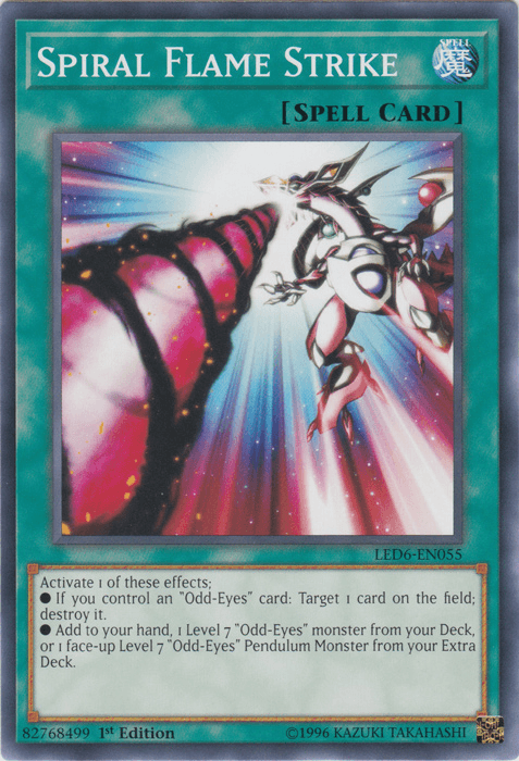 Spiral Flame Strike [LED6-EN055] Common - Josh's Cards