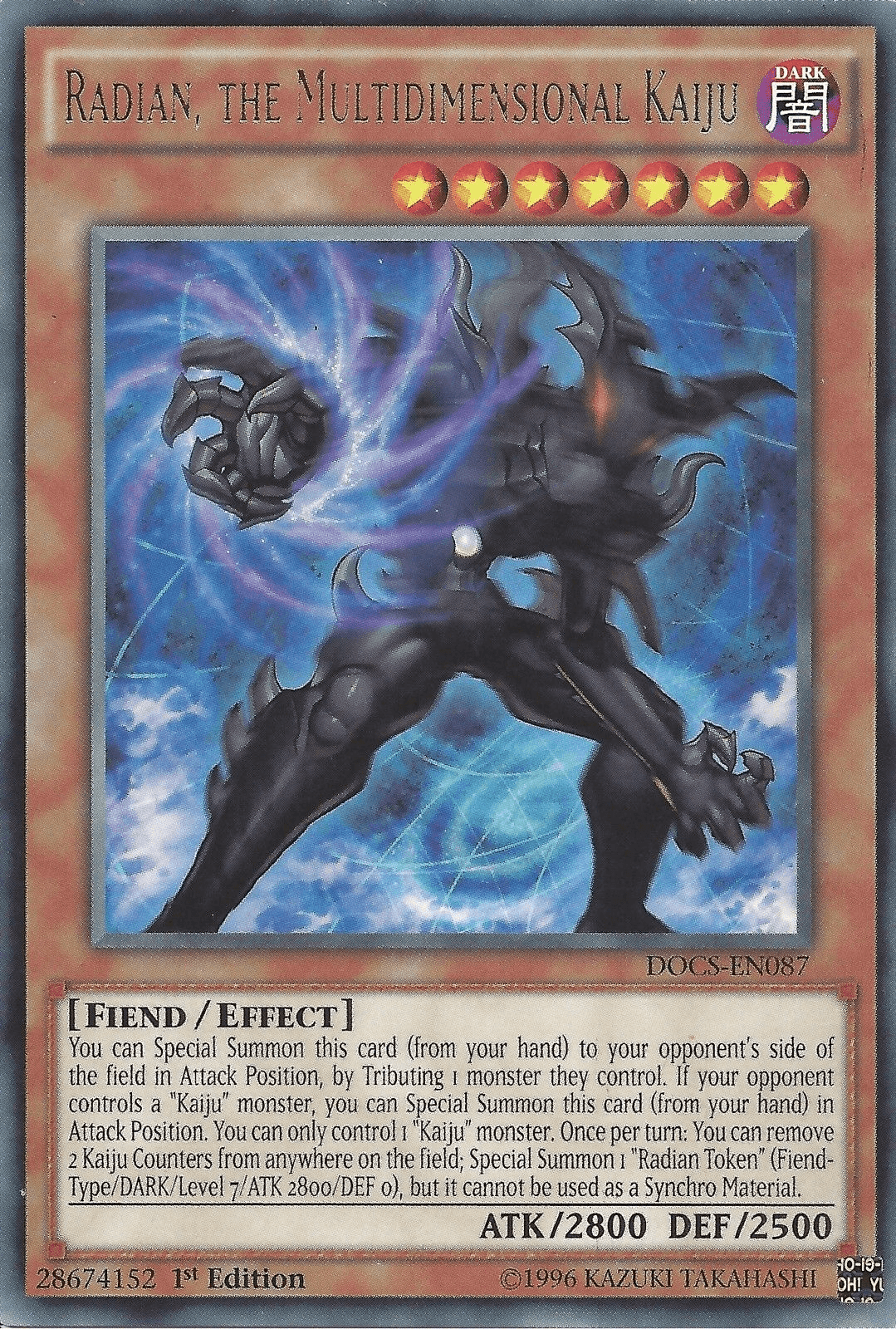 Radian, the Multidimensional Kaiju [DOCS-EN087] Rare - Josh's Cards
