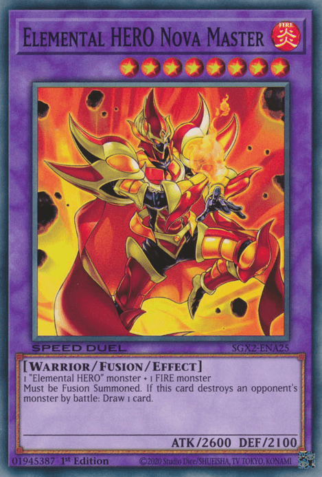 Elemental HERO Nova Master [SGX2-ENA25] Common - Josh's Cards