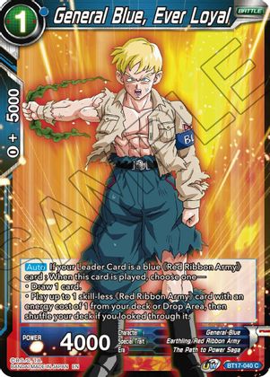 General Blue, Ever Loyal (BT17-040) [Ultimate Squad] Parallel Foil