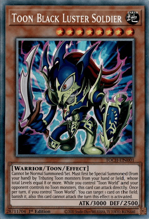 Toon Black Luster Soldier [TOCH-EN001] Collector's Rare - Josh's Cards