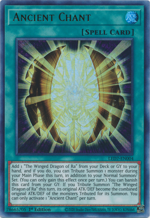 Ancient Chant [LED7-EN004] Ultra Rare - Josh's Cards