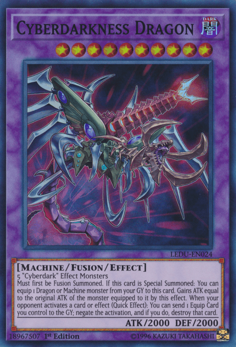 Cyberdarkness Dragon [LEDU-EN024] Super Rare - Josh's Cards