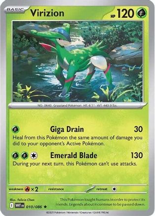 Virizion 010/086 - SV White Flare Reverse Holofoil