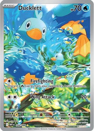 Ducklett 109/086 - SV White Flare Holofoil