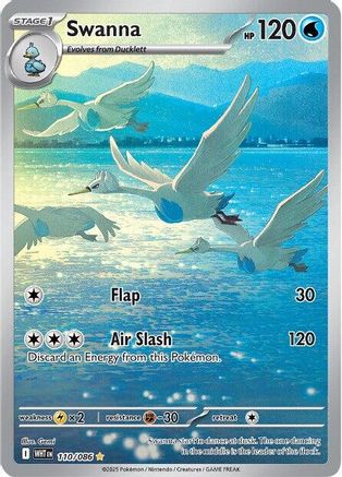 Swanna 110/086 - SV White Flare Holofoil