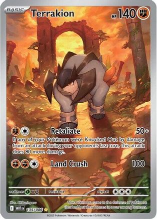 Terrakion 135/086 - SV White Flare Holofoil