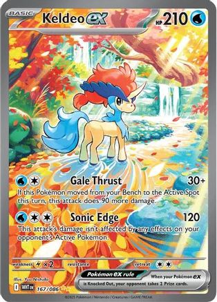 Keldeo ex 167/086 - SV White Flare Holofoil
