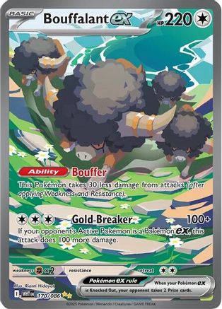 Bouffalant ex 170/086 - SV White Flare Holofoil