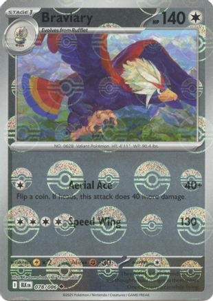 Braviary (Poke Ball Pattern) 078/086 - SV Black Bolt Holofoil