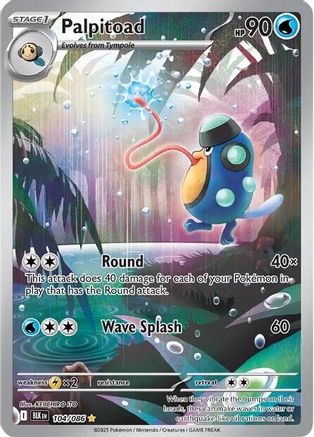 Palpitoad 104/086 - SV Black Bolt Holofoil