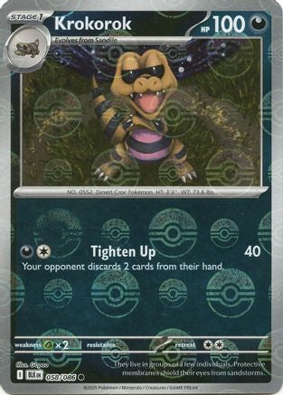 Krokorok (Poke Ball Pattern) 058/086 - SV Black Bolt - Holofoil