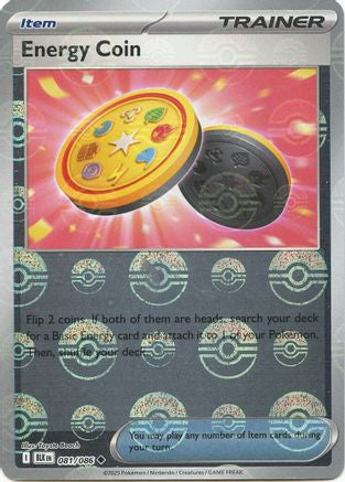 Energy Coin (Poke Ball Pattern) 081 - SV Black Bolt - Holofoil