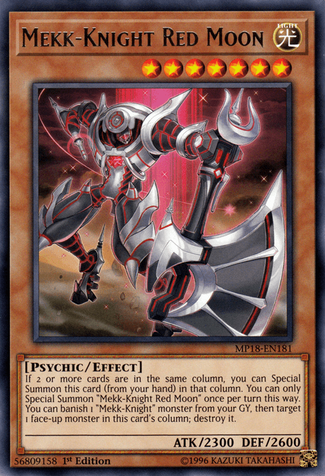 Mekk-Knight Red Moon [MP18-EN181] Rare - Josh's Cards