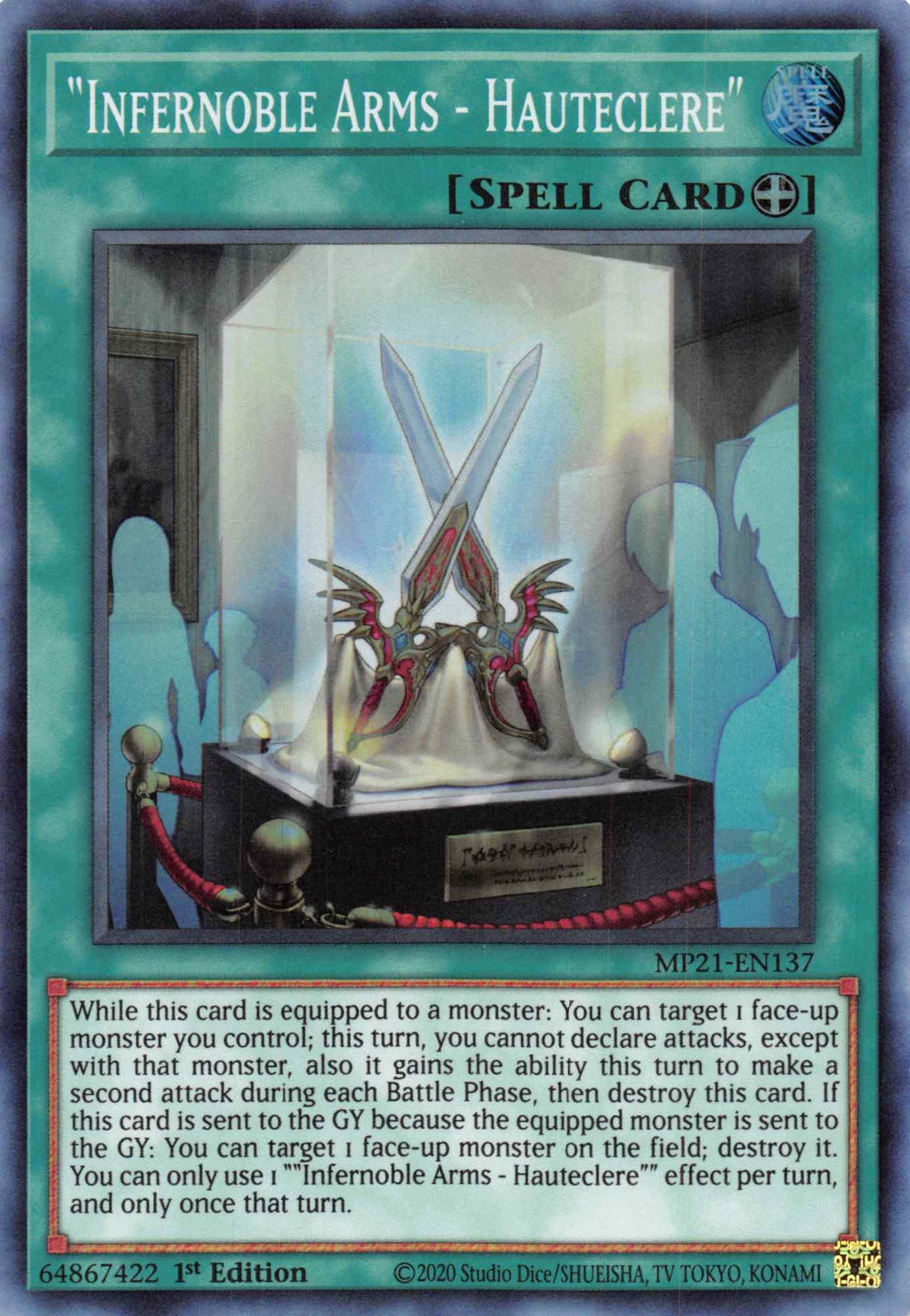 Infernoble Arms - Hauteclere [MP21-EN137] Super Rare - Josh's Cards