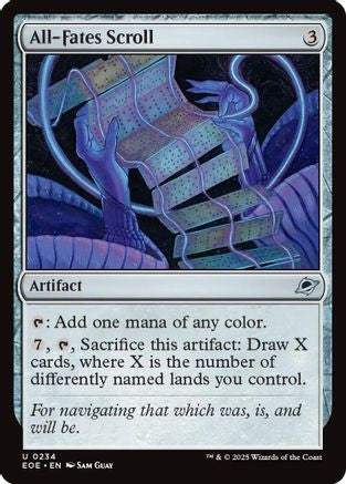 All-Fates Scroll (EOE-234) - Edge of Eternities Foil