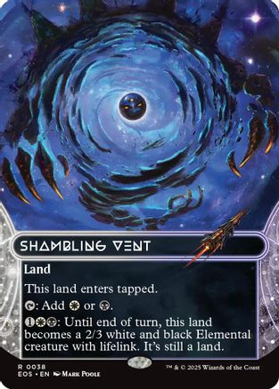 Shambling Vent (0038) (Borderless) (EOS-038) - Edge of Eternities: Stellar Sights Foil