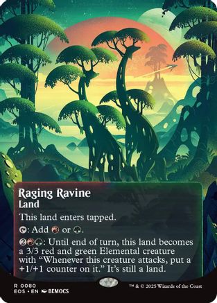 Raging Ravine (0080) (Borderless) (EOS-080) - Edge of Eternities: Stellar Sights