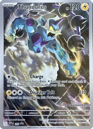 Thundurus (Pokemon Center Exclusive) 209 - SV Scarlet & Violet Promo Cards Holofoil