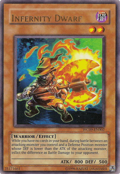 Infernity Dwarf [WC09-EN002] Ultra Rare - Josh's Cards