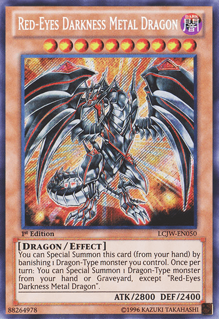 Red-Eyes Darkness Metal Dragon [LCJW-EN050] Secret Rare - Josh's Cards