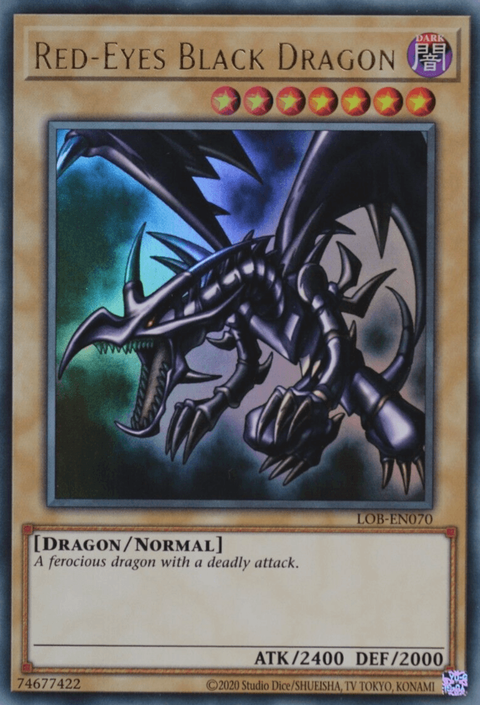 Red-Eyes Black Dragon (25th Anniversary) [LOB-EN070] Ultra Rare - Josh's Cards