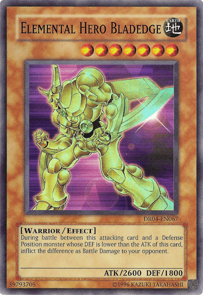 Elemental Hero Bladedge [DR04-EN067] Super Rare - Josh's Cards
