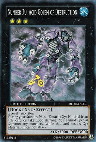Number 30: Acid Golem of Destruction [REDU-ENSE2] Super Rare - Josh's Cards